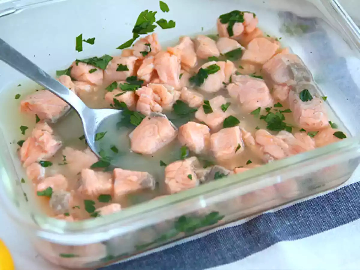 Mit Zitrone marinierter Lachs - foto 5