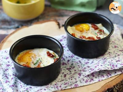 Oeufs cocotte chèvre et tomates séchées au Air Fryer! - foto 3