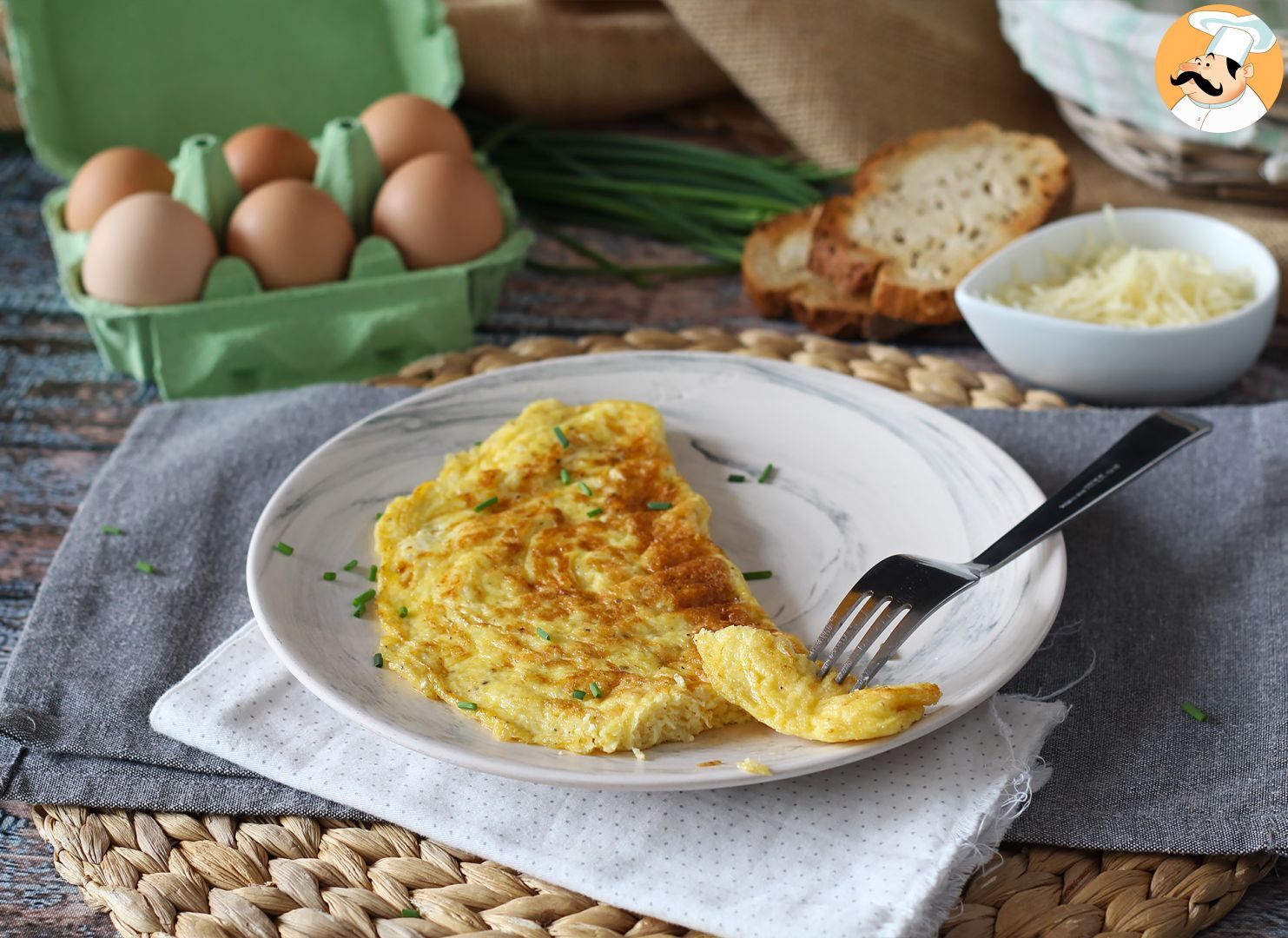 Omelett mit käse, das expressrezept, in 5 minuten fertig! - Rezept ...