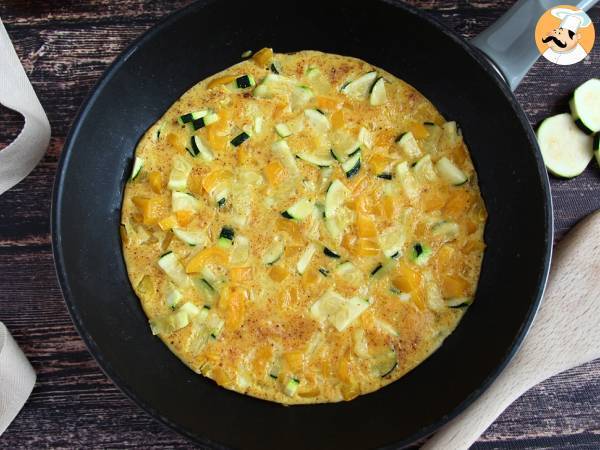 Omelette mit Paprika und Zucchini - foto 2