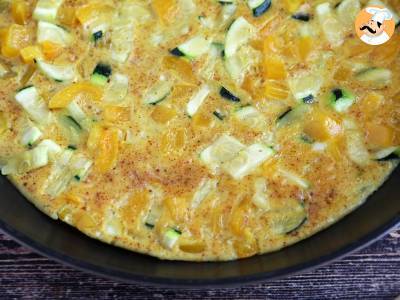 Omelette mit Paprika und Zucchini - foto 3