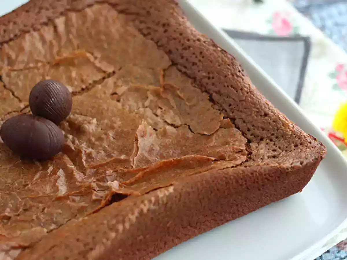 Oster-Schokoladen-Brownies mit übrig gebliebenen Eiern - foto 3
