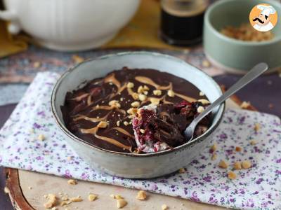 Overnight oat rote Früchte und Schokolade, ein gesundes und sättigendes Frühstück! - foto 7