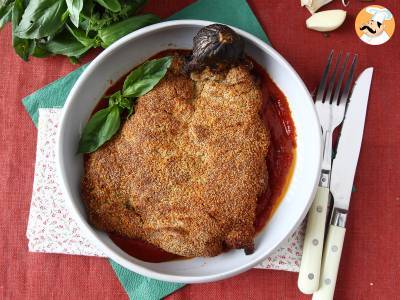 Panierte Aubergine nach Art eines Mailänder Schnitzels, aber vegetarisch - Air Fryer Kochen - foto 2