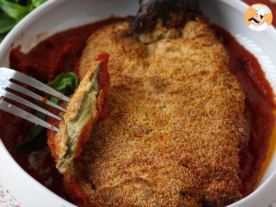 Panierte Aubergine nach Art eines Mailänder Schnitzels, aber vegetarisch - Air Fryer Kochen - foto 5