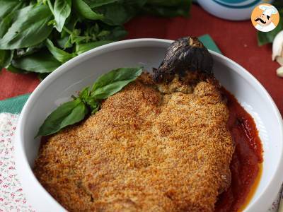 Panierte Aubergine nach Art eines Mailänder Schnitzels, aber vegetarisch - Air Fryer Kochen - foto 6