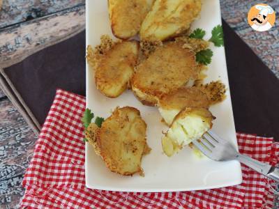 Parmesankartoffeln, innen weich und außen knusprig!