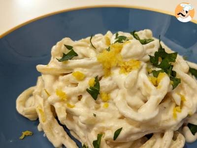 Pasta mit Ricotta und Zitrone, ein delikater erster Gang, der sehr einfach zuzubereiten ist! - foto 3