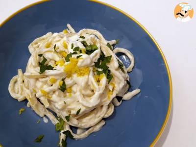 Pasta mit Ricotta und Zitrone, ein delikater erster Gang, der sehr einfach zuzubereiten ist! - foto 5