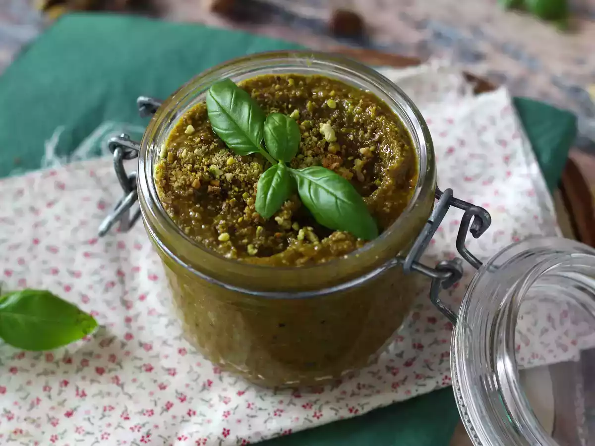 Pistazienpesto, die einfache und leckere Sauce