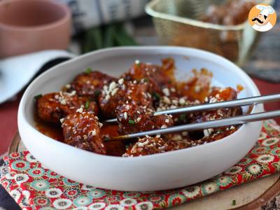 Poulet frit coréen à la sauce épicée au gochujang - Dakgangjeong - foto 5