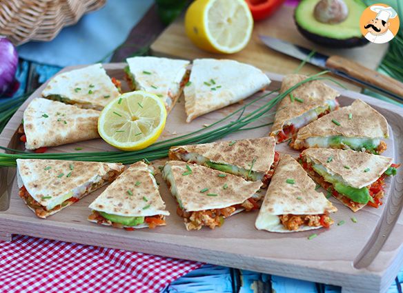 Quesadillas mit huhn und avocado - Rezept Petitchef