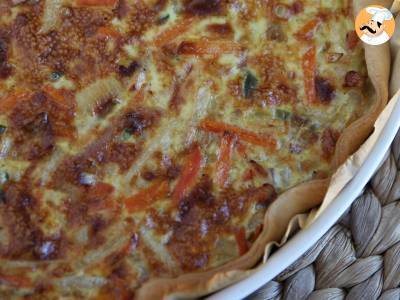 Quiche mit Gemüse und Speck, die allen schmeckt! - foto 2