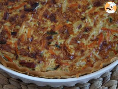 Quiche mit Gemüse und Speck, die allen schmeckt! - foto 3