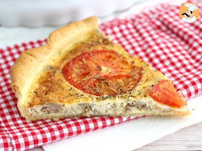 Quiche mit Thunfisch und Tomate - foto 3