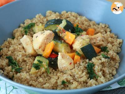 Quinoa mit Gemüse und Huhn