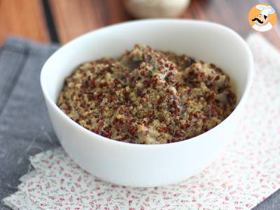 Quinoa-Risotto mit Pilzen