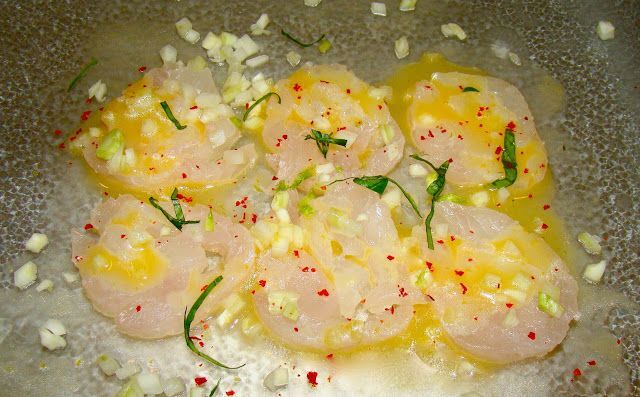 Reinanken-ceviche mit chili-limetten-vinaigrette - Rezept Petitchef