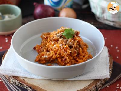 Risotto 'nduja und Wurst, ein erster Gang mit intensivem Geschmack - foto 2