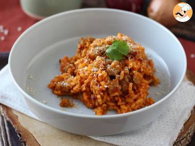 Risotto 'nduja und Wurst, ein erster Gang mit intensivem Geschmack - foto 3