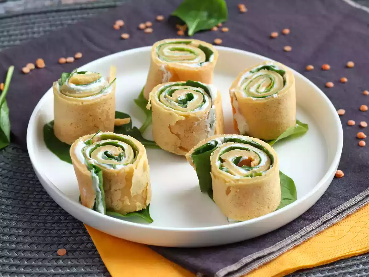 Rote Linsenpfannkuchen - Mit nur 2 Zutaten! - foto 2