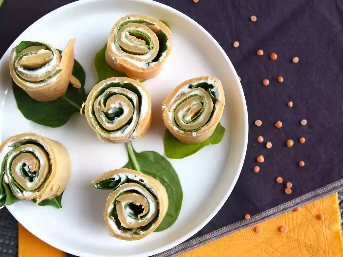Rote Linsenpfannkuchen - Mit nur 2 Zutaten! - foto 3