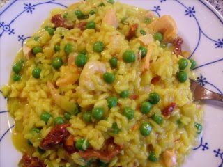 Safran Risotto Mit Fisch Rezept Petitchef