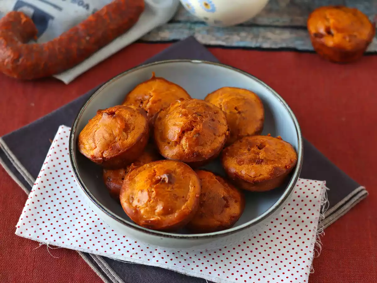 Saftige, würzige Chorizo-Muffins - foto 2