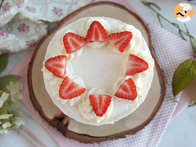 Schichtkuchen mit Erdbeeren und Mascarponecreme - foto 6