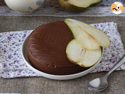 Schoko-Birnen-Fudge, ein super einfaches Dessert mit nur 2 Zutaten!