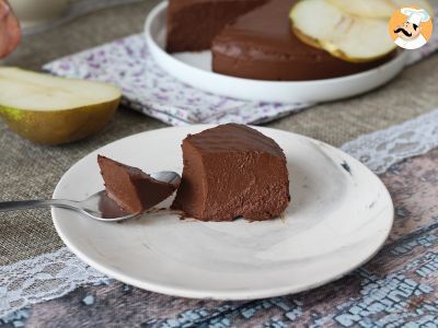 Schoko-Birnen-Fudge, ein super einfaches Dessert mit nur 2 Zutaten! - foto 3