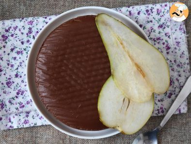 Schoko-Birnen-Fudge, ein super einfaches Dessert mit nur 2 Zutaten! - foto 4