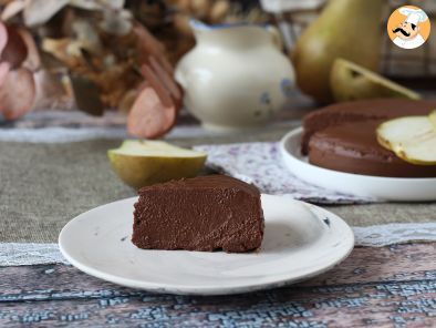 Schoko-Birnen-Fudge, ein super einfaches Dessert mit nur 2 Zutaten! - foto 5