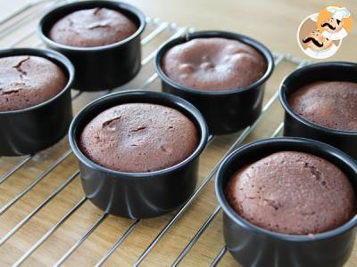 Schokoladenfondant und sein ultrafließendes Herz Schritt für Schritt - foto 2