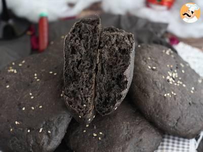 Schwarze Buns mit Tintenfischtinte - foto 2