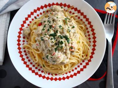 Spaghetti mit Auberginen-Carbonara - foto 2