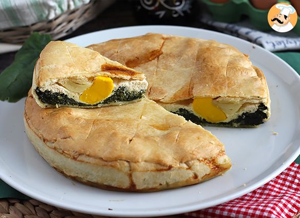 Spinat-, ricotta- und eierkuchen – italienische torta pasqualina ...