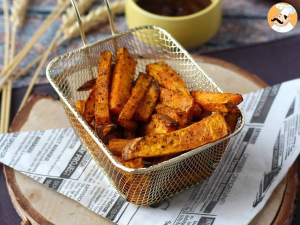 Süßkartoffelchips im Air Fryer, für ein knusprig-moosiges Ergebnis! - foto 3