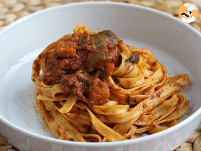 Tagliatelle mit Zucchini-Ragout, eine vegetarische Vorspeise, die alle lieben! - foto 4