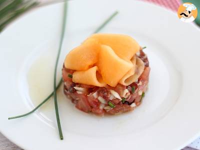 Tartar Schinken Melone Tomate