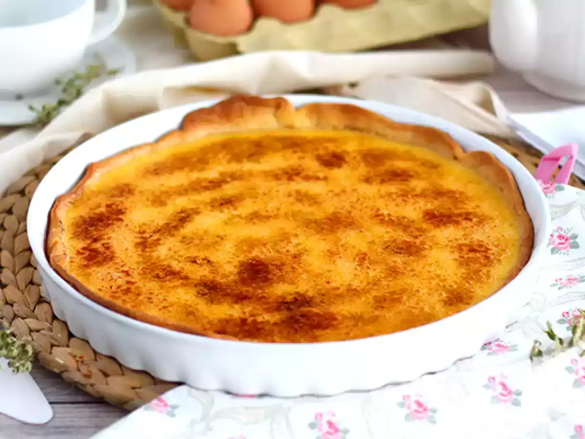 Tarte crème brûlée, ein raffiniertes Dessert Schritt für Schritt