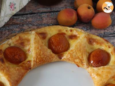 Tarte oranaise - Blätterteig, Konditorcreme und Aprikosen - foto 3