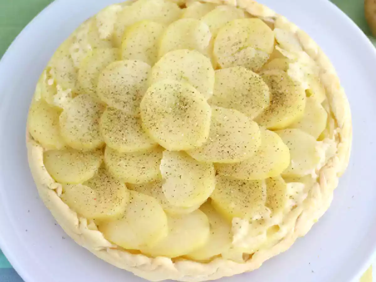 Tarte tatin von Kartoffeln mit Cantal - foto 3