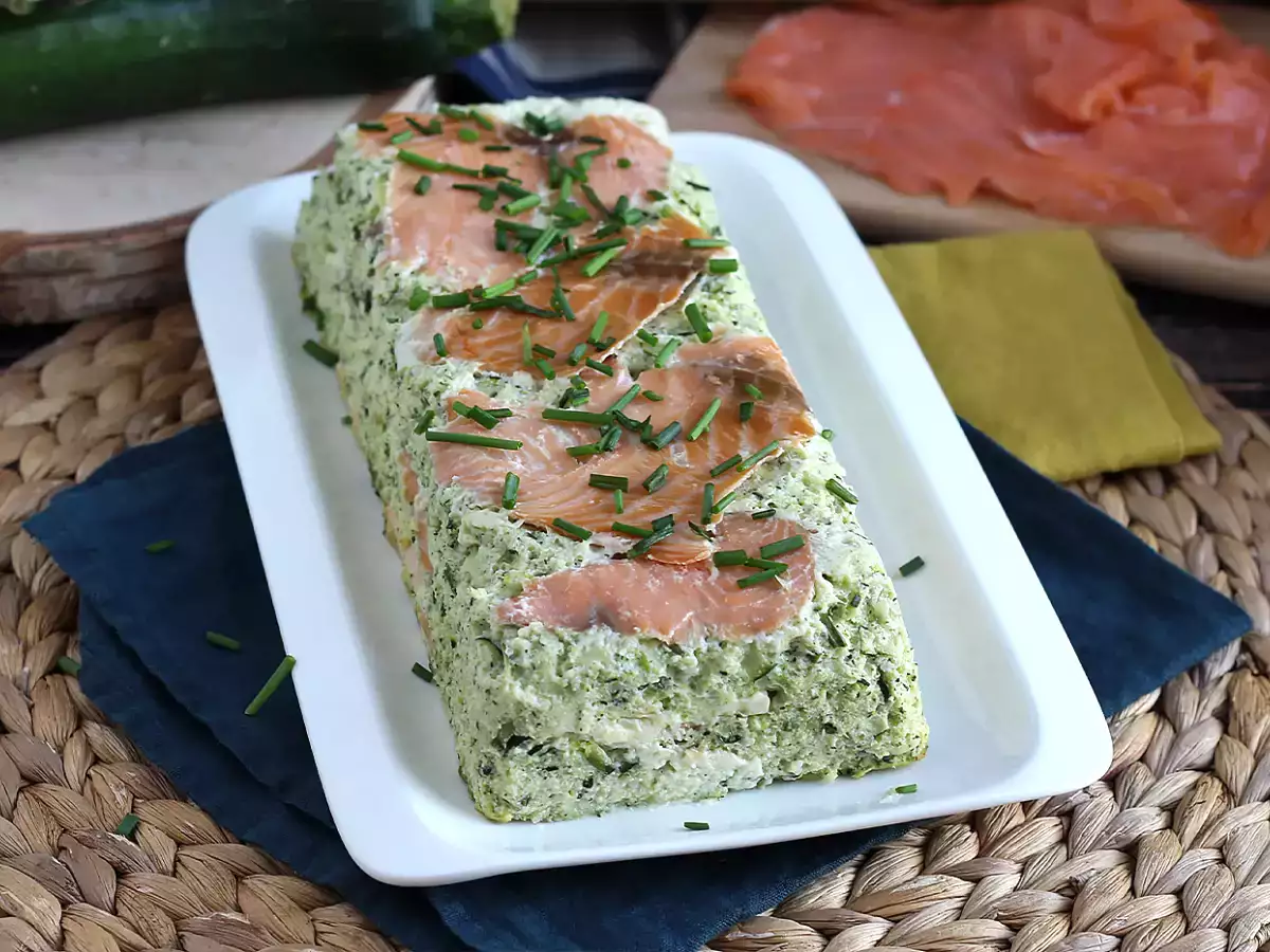 Terrine mit Zucchini und geräuchertem Lachs - foto 5