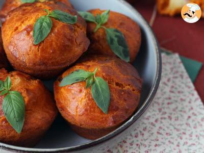 Tomatenmuffins mit zartschmelzendem Mozzarella-Herz - foto 3