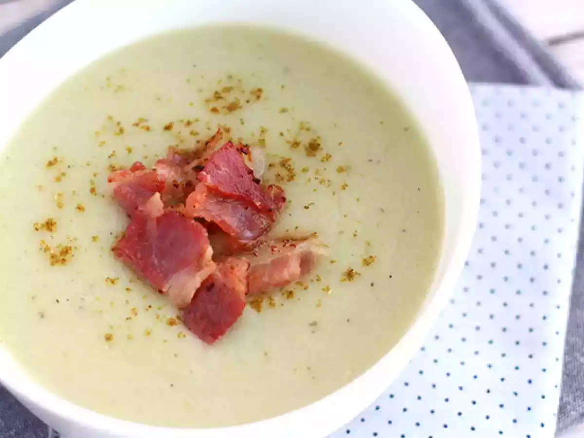 Topinambursuppe, Kartoffeln und Speck - foto 3