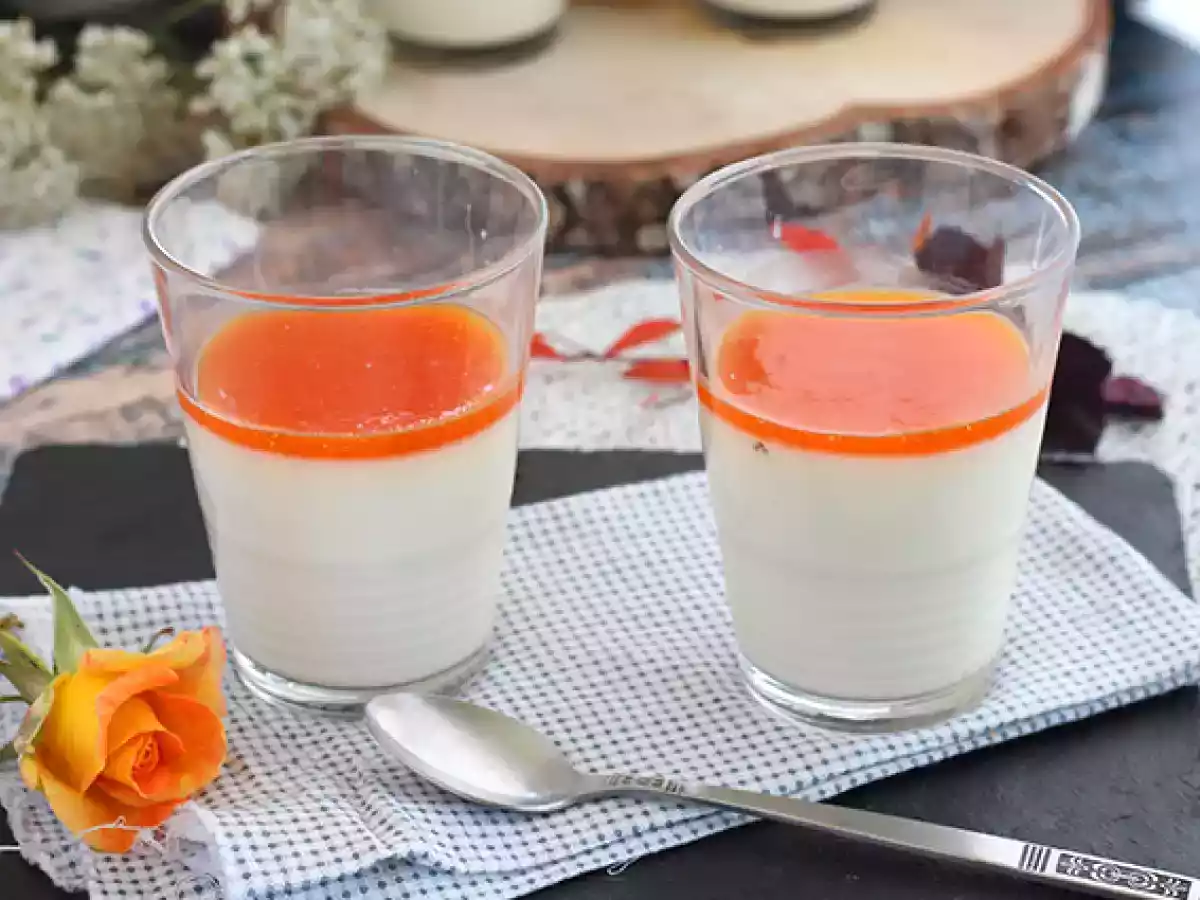 Vanille-Panna-Cotta mit Aprikosencoulis - foto 5