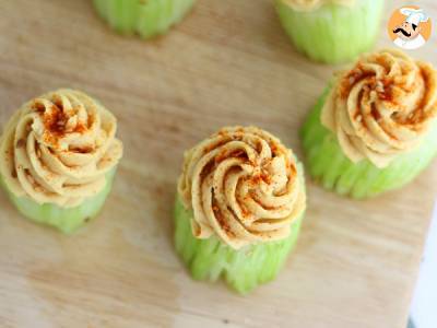 Vegane Cupcakes aus Gurken und Hummus - foto 4