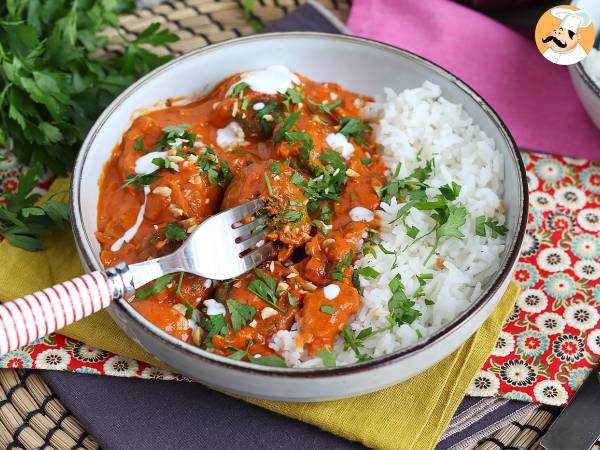 Vegane Malai Kofta: Kichererbsenfleischbällchen mit Tomatensauce - foto 2