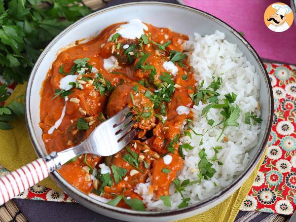 Vegane Malai Kofta: Kichererbsenfleischbällchen mit Tomatensauce - foto 4